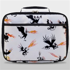 Dragon-phoenix-fire-bird-ancient Full Print Lunch Bag by Sudhe