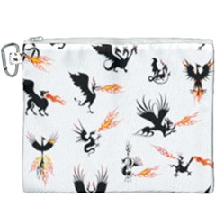 Dragon-phoenix-fire-bird-ancient Canvas Cosmetic Bag (xxxl) by Sudhe