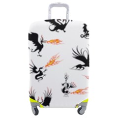 Dragon-phoenix-fire-bird-ancient Luggage Cover (medium) by Sudhe