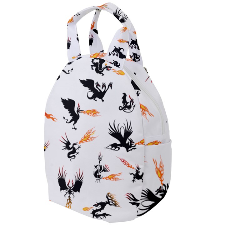 Dragon-phoenix-fire-bird-ancient Travel Backpacks