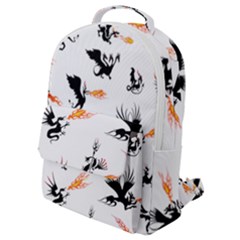 Dragon-phoenix-fire-bird-ancient Flap Pocket Backpack (small) by Sudhe