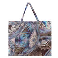 Tribal Pop Zipper Large Tote Bag by MRNStudios