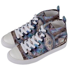 Tribal Pop Women s Mid-top Canvas Sneakers by MRNStudios