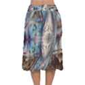 Tribal Pop Velvet Flared Midi Skirt View2