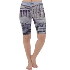 Erechtheum Temple, Athens, Greece Cropped Leggings  by dflcprintsclothing