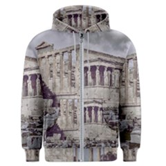 Erechtheum Temple, Athens, Greece Men s Zipper Hoodie by dflcprintsclothing