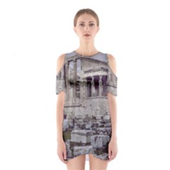 Erechtheum Temple, Athens, Greece Shoulder Cutout One Piece Dress