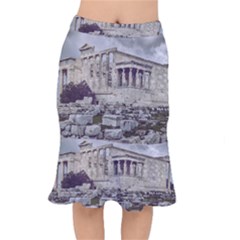 Erechtheum Temple, Athens, Greece Short Mermaid Skirt