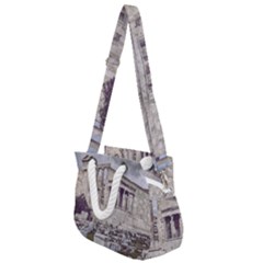 Erechtheum Temple, Athens, Greece Rope Handles Shoulder Strap Bag by dflcprintsclothing