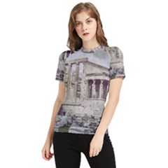 Erechtheum Temple, Athens, Greece Women s Short Sleeve Rash Guard by dflcprintsclothing