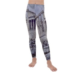 Erechtheum Temple, Athens, Greece Kids  Lightweight Velour Leggings