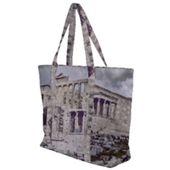 Erechtheum Temple, Athens, Greece Zip Up Canvas Bag by dflcprintsclothing