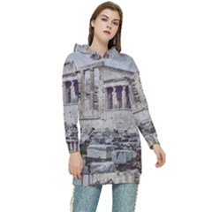 Erechtheum Temple, Athens, Greece Women s Long Oversized Pullover Hoodie