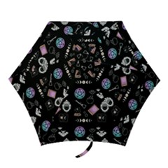 Pastel Goth Witch Mini Folding Umbrellas by NerdySparkleGoth