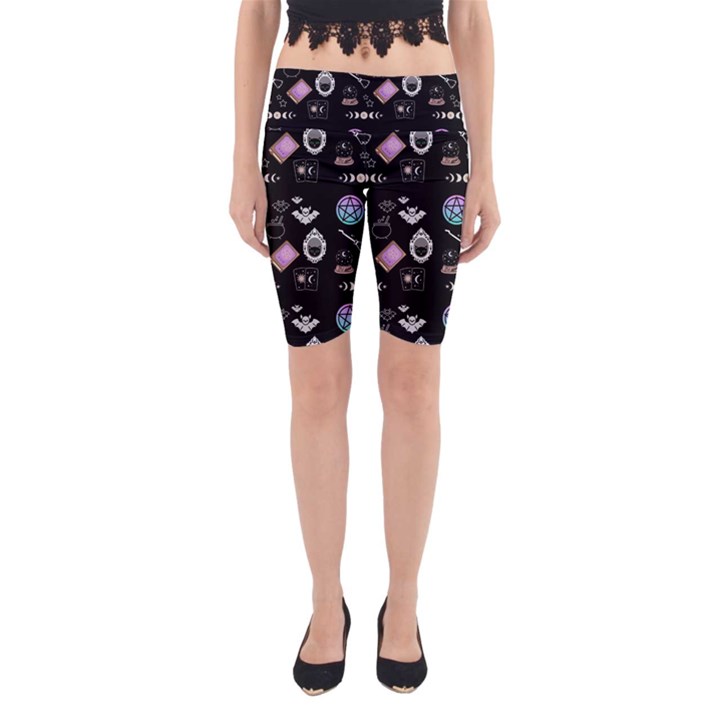 Pastel Goth Witch Yoga Cropped Leggings