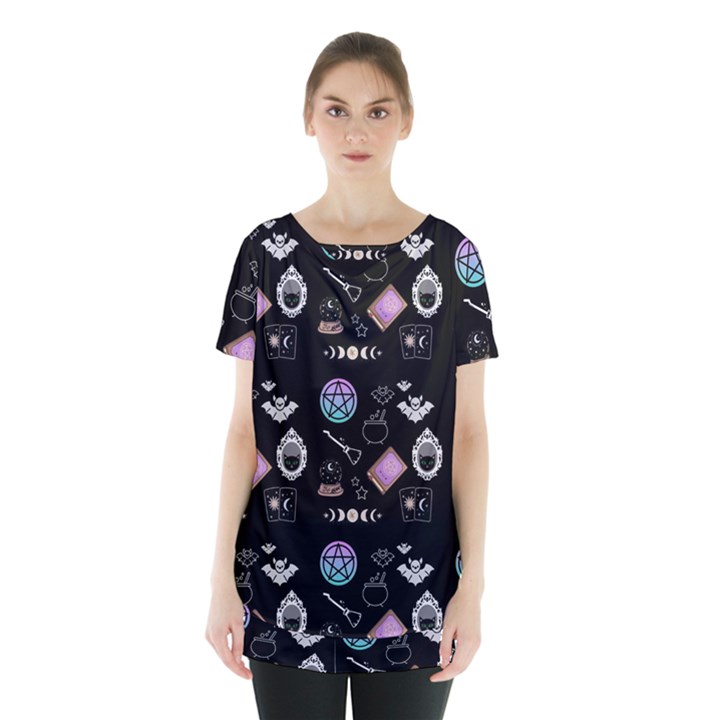 Pastel Goth Witch Skirt Hem Sports Top