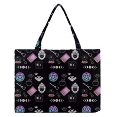 Pastel Goth Witch Zipper Medium Tote Bag by NerdySparkleGoth