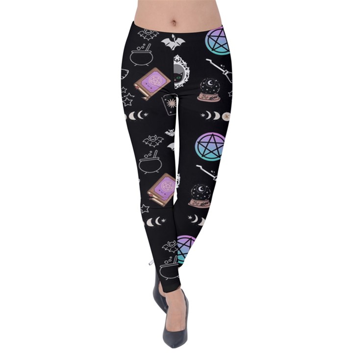 Pastel Goth Witch Velvet Leggings