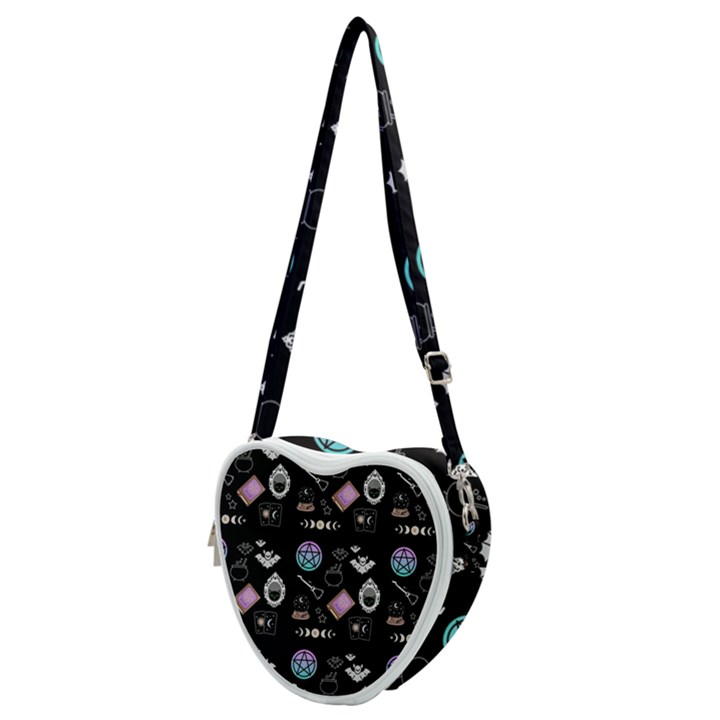 Pastel Goth Witch Heart Shoulder Bag