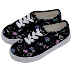 Pastel Goth Witch Kids  Classic Low Top Sneakers by NerdySparkleGoth