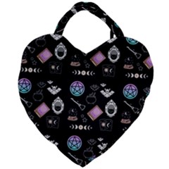 Pastel Goth Witch Giant Heart Shaped Tote by NerdySparkleGoth