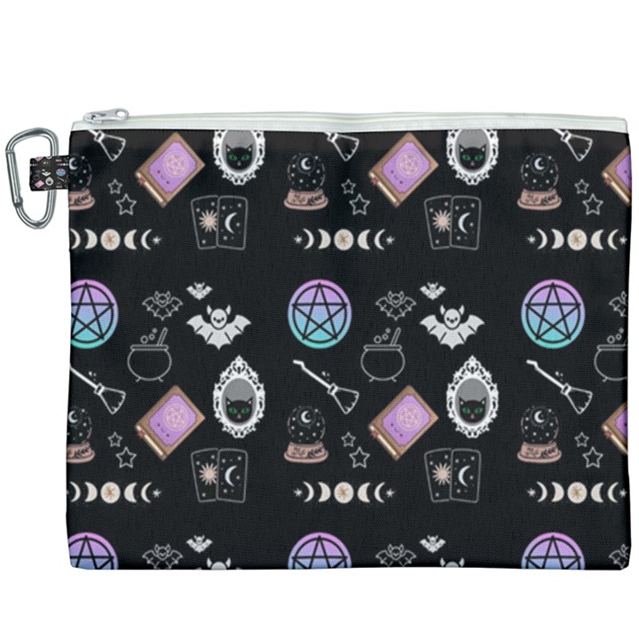 Pastel Goth Witch Canvas Cosmetic Bag (XXXL)