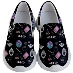 Pastel Goth Witch Kids Lightweight Slip Ons by NerdySparkleGoth