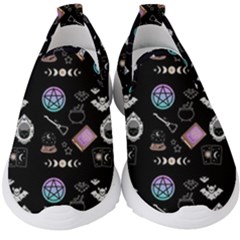 Pastel Goth Witch Kids  Slip On Sneakers by NerdySparkleGoth