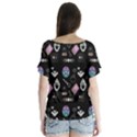 Pastel Goth Witch V-Neck Flutter Sleeve Top View2