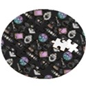 Pastel Goth Witch Wooden Puzzle Round View2