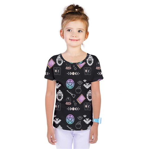 Pastel Goth Witch Kids  One Piece Tee by NerdySparkleGoth