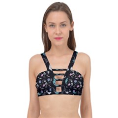 Pastel Goth Witch Cage Up Bikini Top