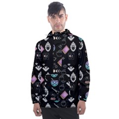 Pastel Goth Witch Men s Front Pocket Pullover Windbreaker