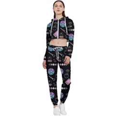 Pastel Goth Witch Cropped Zip Up Lounge Set