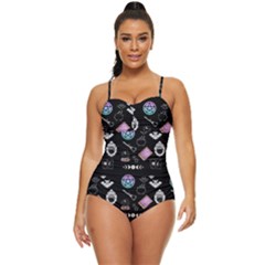 Pastel Goth Witch Retro Full Coverage Swimsuit