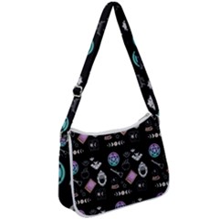 Pastel Goth Witch Zip Up Shoulder Bag by NerdySparkleGoth