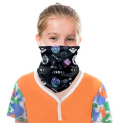 Pastel Goth Witch Face Covering Bandana (kids) by NerdySparkleGoth