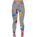 80s and 90s School Pattern Classic Yoga Leggings View1