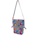 80s and 90s School Pattern Folding Shoulder Bag View1