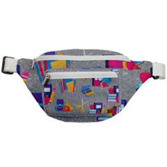 80s And 90s School Pattern Fanny Pack by NerdySparkleGoth