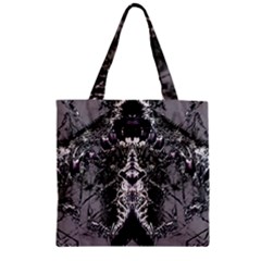 Alien Deco Zipper Grocery Tote Bag by MRNStudios