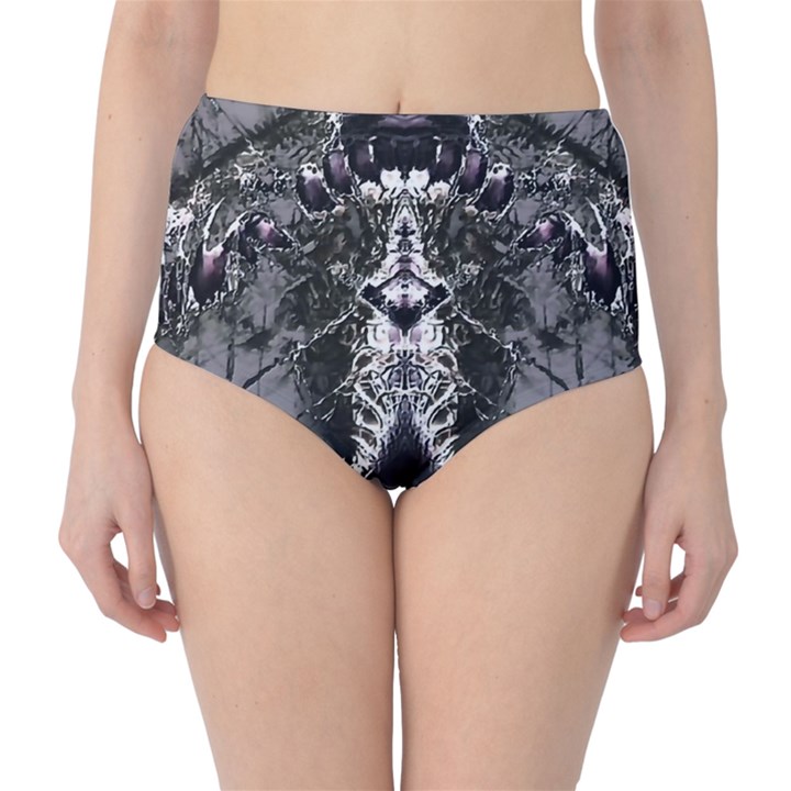 Alien Deco Classic High-Waist Bikini Bottoms