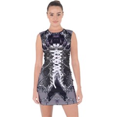 Alien Deco Lace Up Front Bodycon Dress by MRNStudios