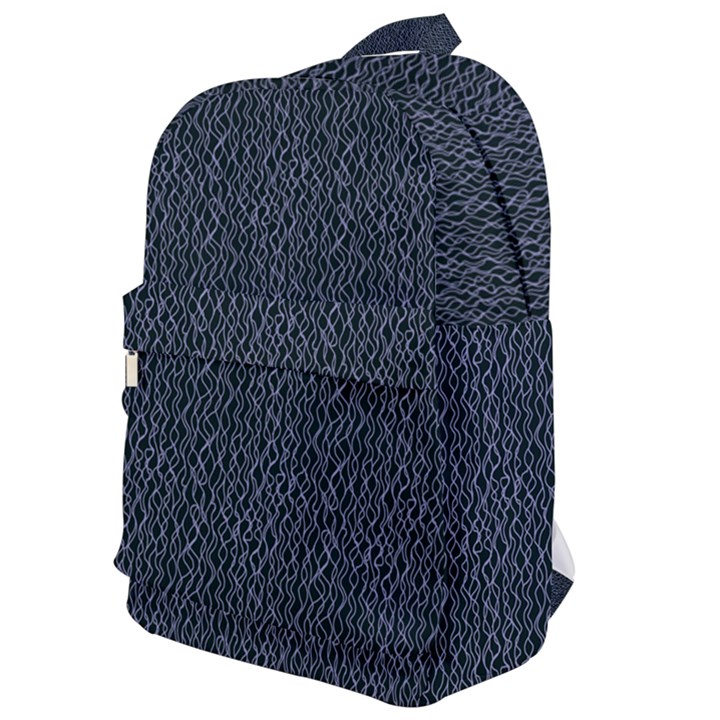 Blue Stripes On Dark Background Classic Backpack