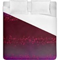 Red Splashes On Purple Background Duvet Cover (King Size) View1