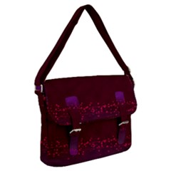 Red Splashes On Purple Background Buckle Messenger Bag by SychEva