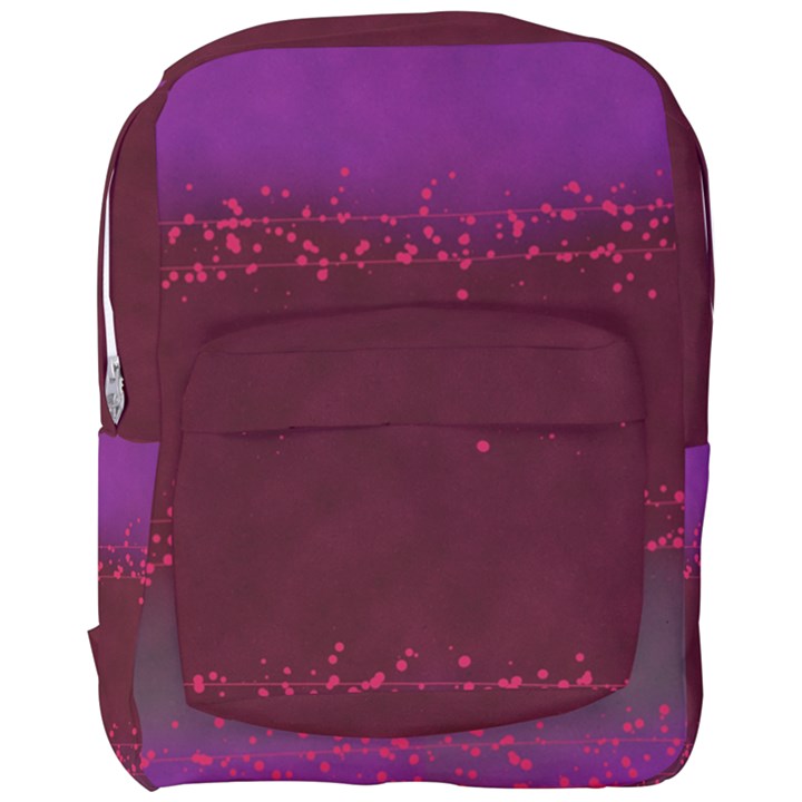 Red Splashes On Purple Background Full Print Backpack