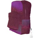 Red Splashes On Purple Background Full Print Backpack View3