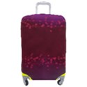 Red Splashes On Purple Background Luggage Cover (Medium) View1