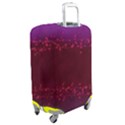 Red Splashes On Purple Background Luggage Cover (Medium) View2